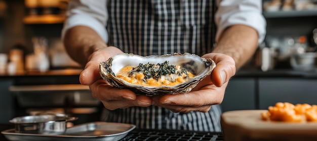 Bucătar pregătind o farfurie